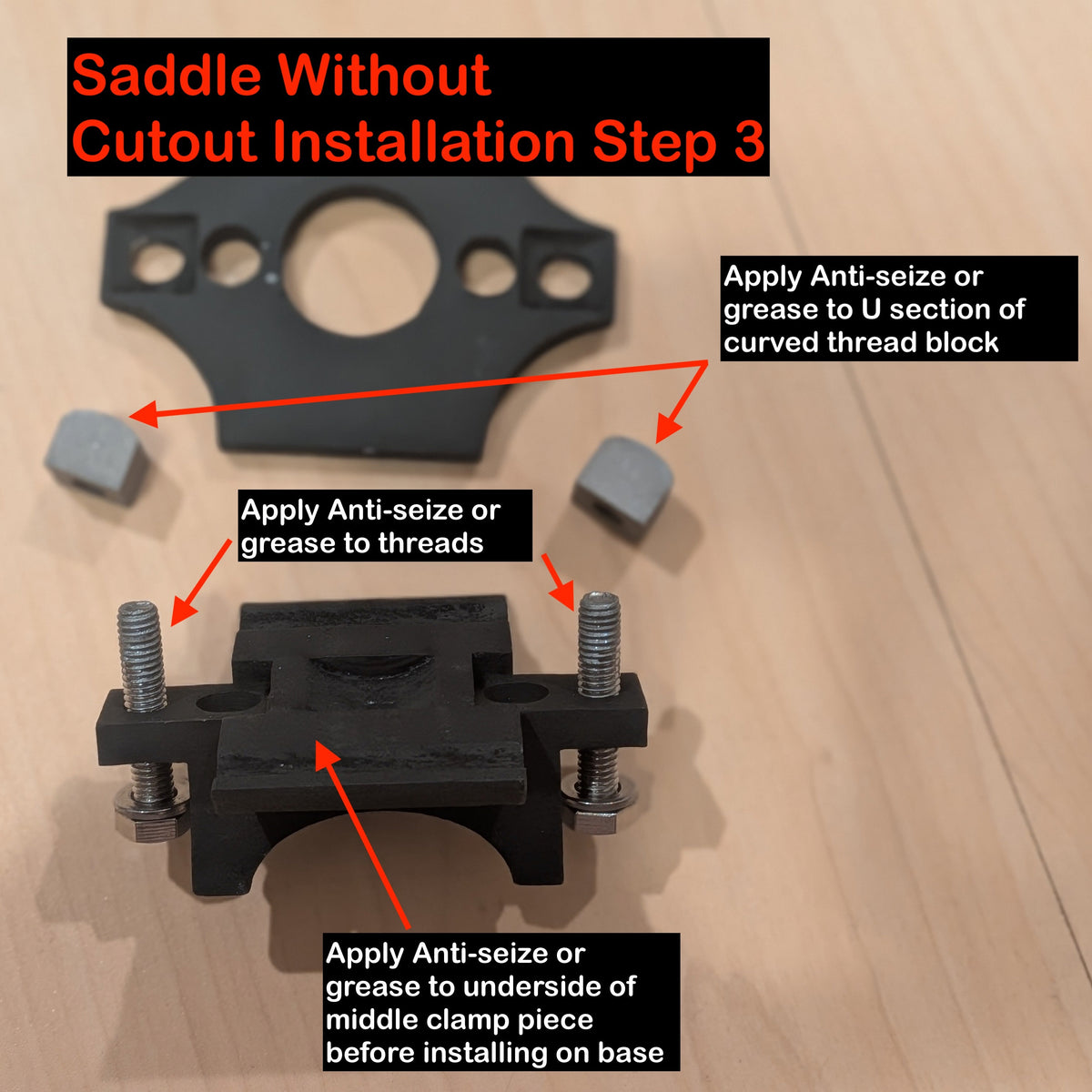 Twin-Bolt Aero Seatpost Saddle Clamp